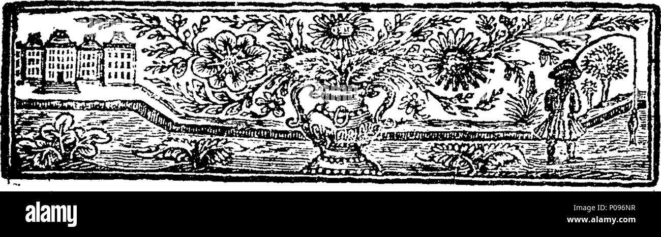 . English: Fleuron from book: A narration of the wonders of grace, in verse. Divided into six parts. I. Of Christ the Mediator, as set up from Everlasting in all the Glory of Headship. II. Of God's Election and Covenant-Transactions concerning a Remnant in his Son. III. Of Christ's Incarnation and Redemption. IV. Of the Work of the Spirit, respecting the Church in general, throughout the New Testament Dispensation, from Christ's Ascension to his second Coming. V. Of Christ's glorious Appearing and Kingdom. VI. Of Gog and Magog; together with the last Judgment. To which is added, A poem on the  Stock Photo