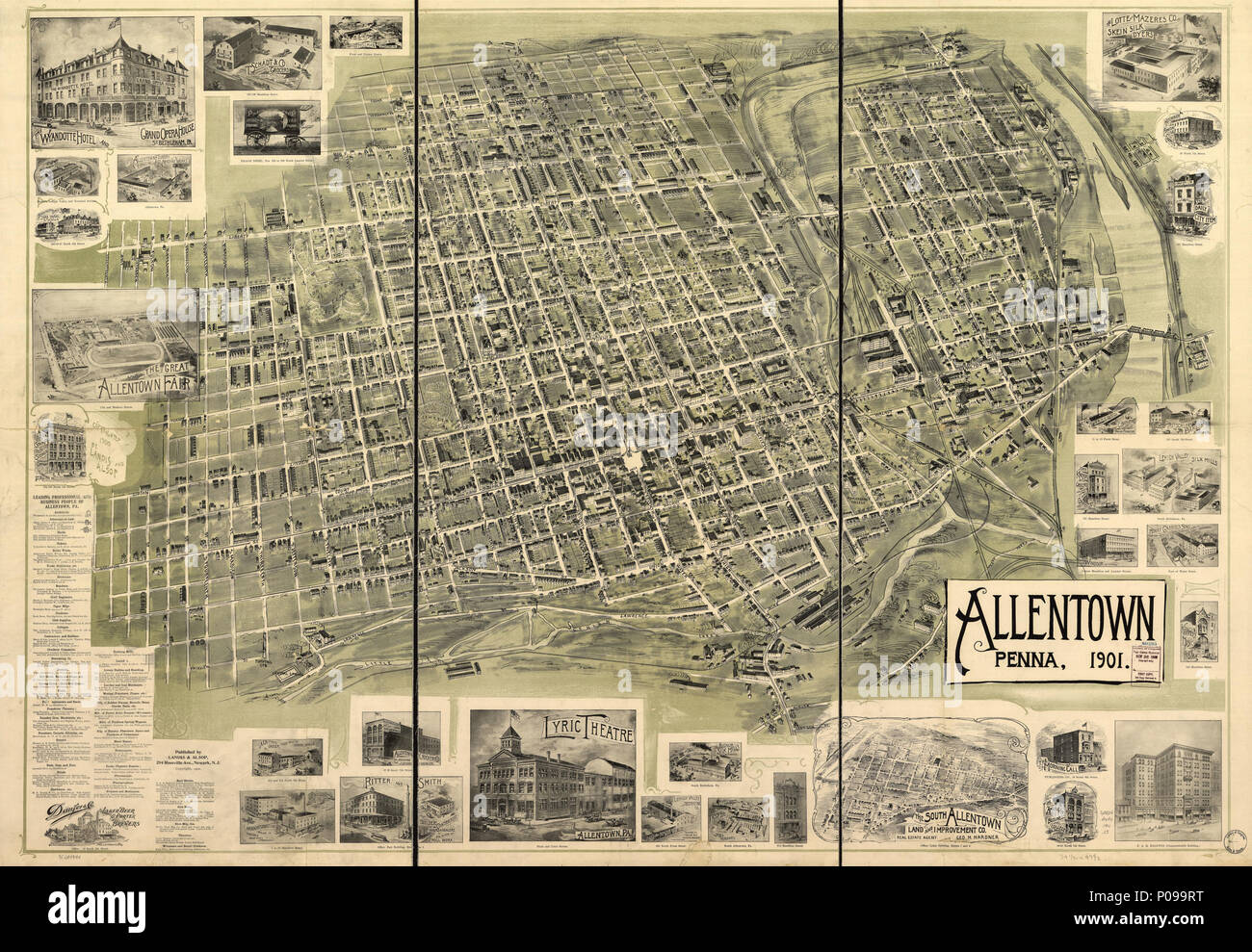 280 Allentown, Penna. 1901. LOC 75694944 Stock Photo