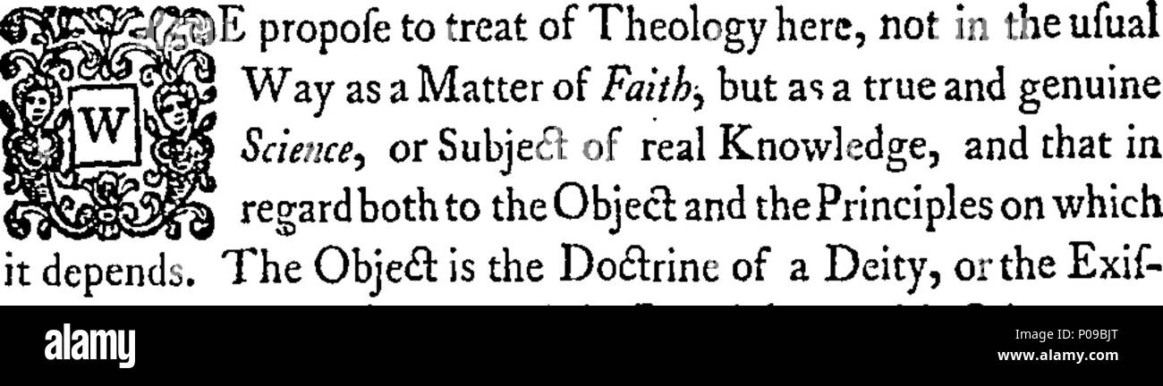 . English: Fleuron from book: A new and comprehensive system of philology; or, a treatise of the literary arts and sciences, according to their present state. ... Containing the following Sciences. I. Theology, as a Science. II. Ethics; or Moral Philosophy. III. Judaism; or the Hebrew Revelation. IV. Paganism; or Heathen Divinity. V. Christianity; or Christian Revelation. By Benjamin Martin. 142 A new and comprehensive system of philology; or, a treatise of the literary arts and sciences, according to their present state Fleuron N011469-2 Stock Photo