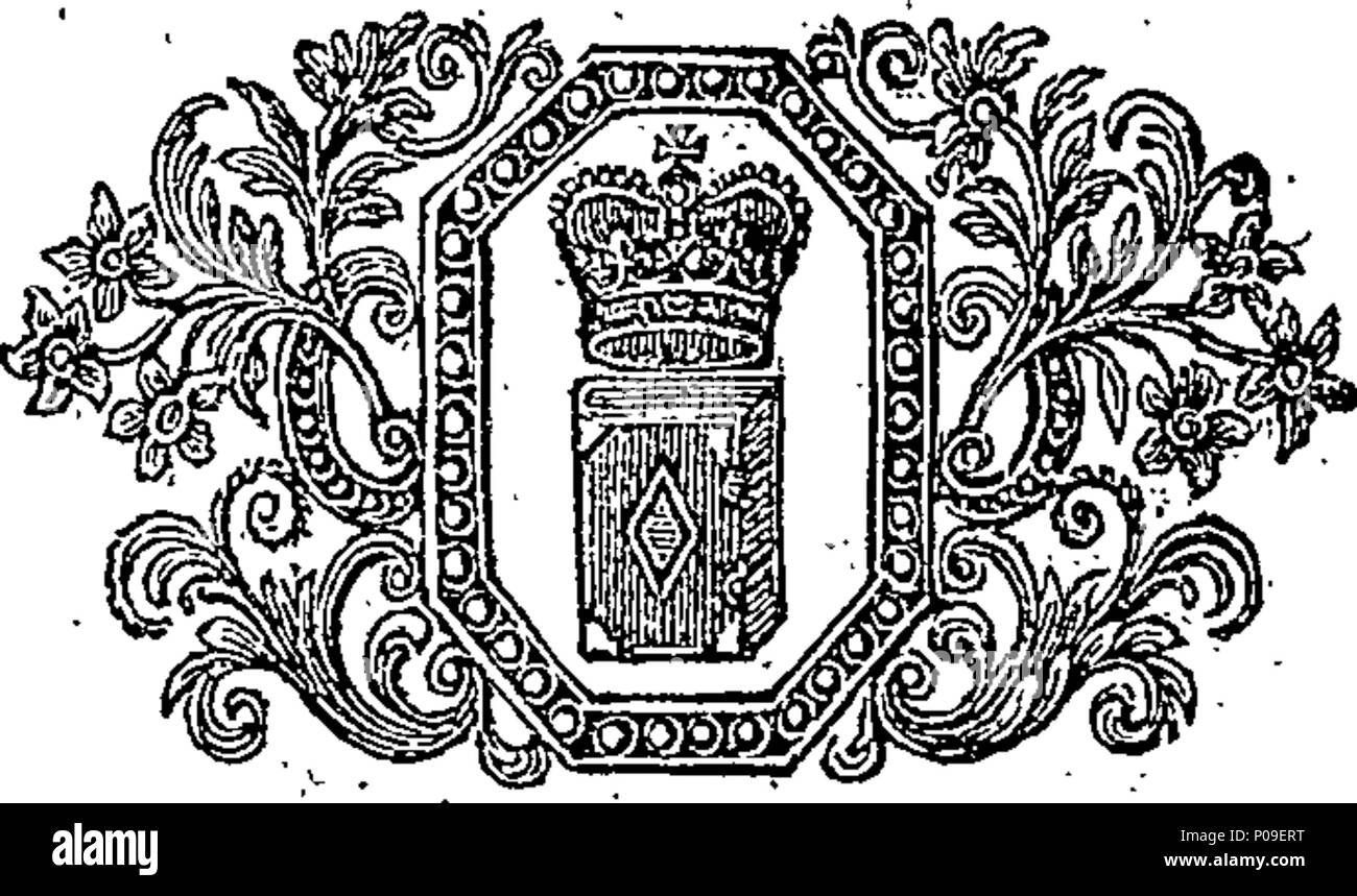 . English: Fleuron from book: An account of reason and faith: in relation to the mysteries of Christianity. By John Norris, M. A. Rector of Bemerton near Sarum. 288 An account of reason and faith- in relation to the mysteries of Christianity Fleuron N015906-1 Stock Photo