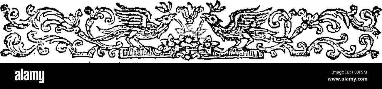 . English: Fleuron from book: A new geographical and historical grammar: wherein the geographical part is truly modern; and the present state of the several kingdoms of the world is so interspersed, as to render the study of geography both entertaining and instructive. Containing I. A Description of the Figure and Motion of the Earth. II. Geographical Definitions and Problems, being a necessary Introduction to this Study. III. A general Division of the Globe into Land and Water. IV. The Situation and Extent of the several Countries contained in each Quarter of the World; their Cities, Chief To Stock Photo