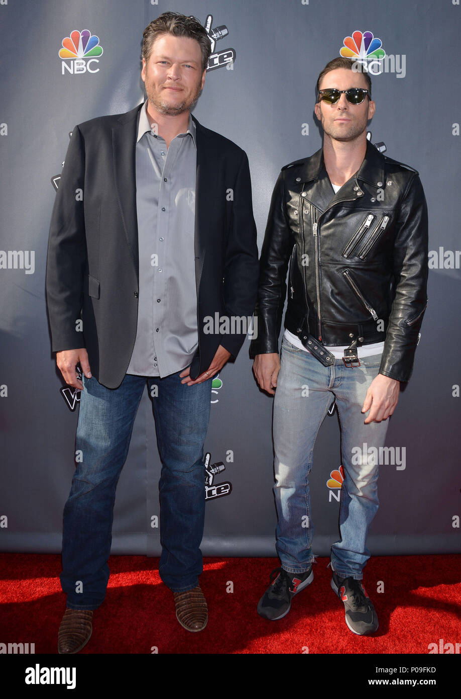 Blake Shelton and Adam Levine : We'Re Back The Voice party at the ...