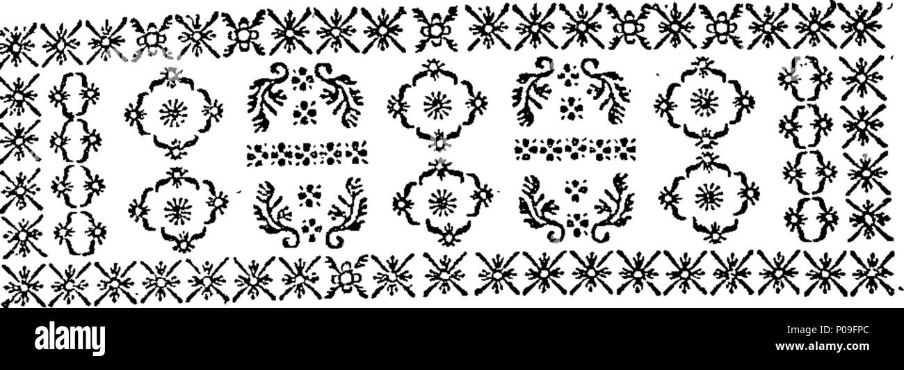 . English: Fleuron from book: A new history of France, by question and answer. Compiled, from the most eminent French historians, for the instruction of the children of a noble family. With a proper preface, and introduction. By Richard Rolt: Author of the history of the late war. This work is very necessary to be read by every person who is desirous of understanding the nature of the constitution, power, and interest of France; as also of its connections with other nations, and particularly with Great Britain. 152 A new history of France, by question and answer Fleuron T120697-4 Stock Photo