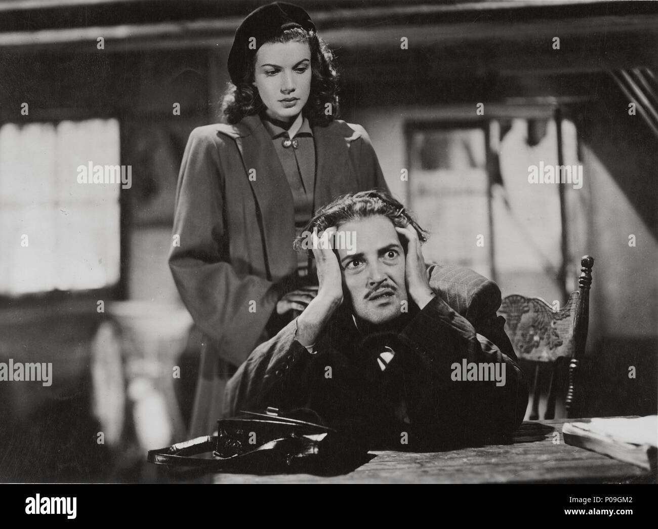 Original Film Title: CRIMEN Y CASTIGO.  English Title: CRIME AND PUNISHMENT.  Film Director: FERNANDO DE FUENTES.  Year: 1951.  Stars: ROBERTO CAÑEDO. Stock Photo