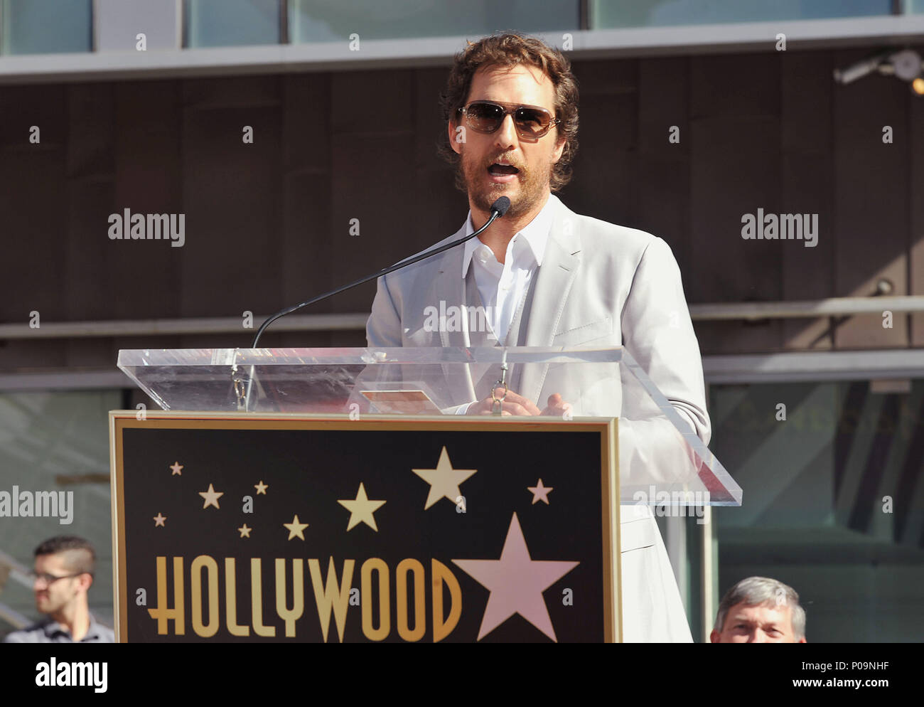 Matthew McConaughey Honored with a Star on the Hollywood Walk of Fame, November 17, 2014 in Los Angeles. a Matthew McConaughey - Star 034 a Matthew McConaughey - Star 034   Event in Hollywood Life - California, Red Carpet Event, USA, Film Industry, Celebrities, Photography, Bestof, Arts Culture and Entertainment, Topix Celebrities fashion, Best of, Hollywood Life, Event in Hollywood Life - California, movie celebrities, TV celebrities, Music celebrities, Topix, Bestof, Arts Culture and Entertainment, Photography,    inquiry tsuni@Gamma-USA.com , Credit Tsuni / USA, Honored with a Star on the H Stock Photo