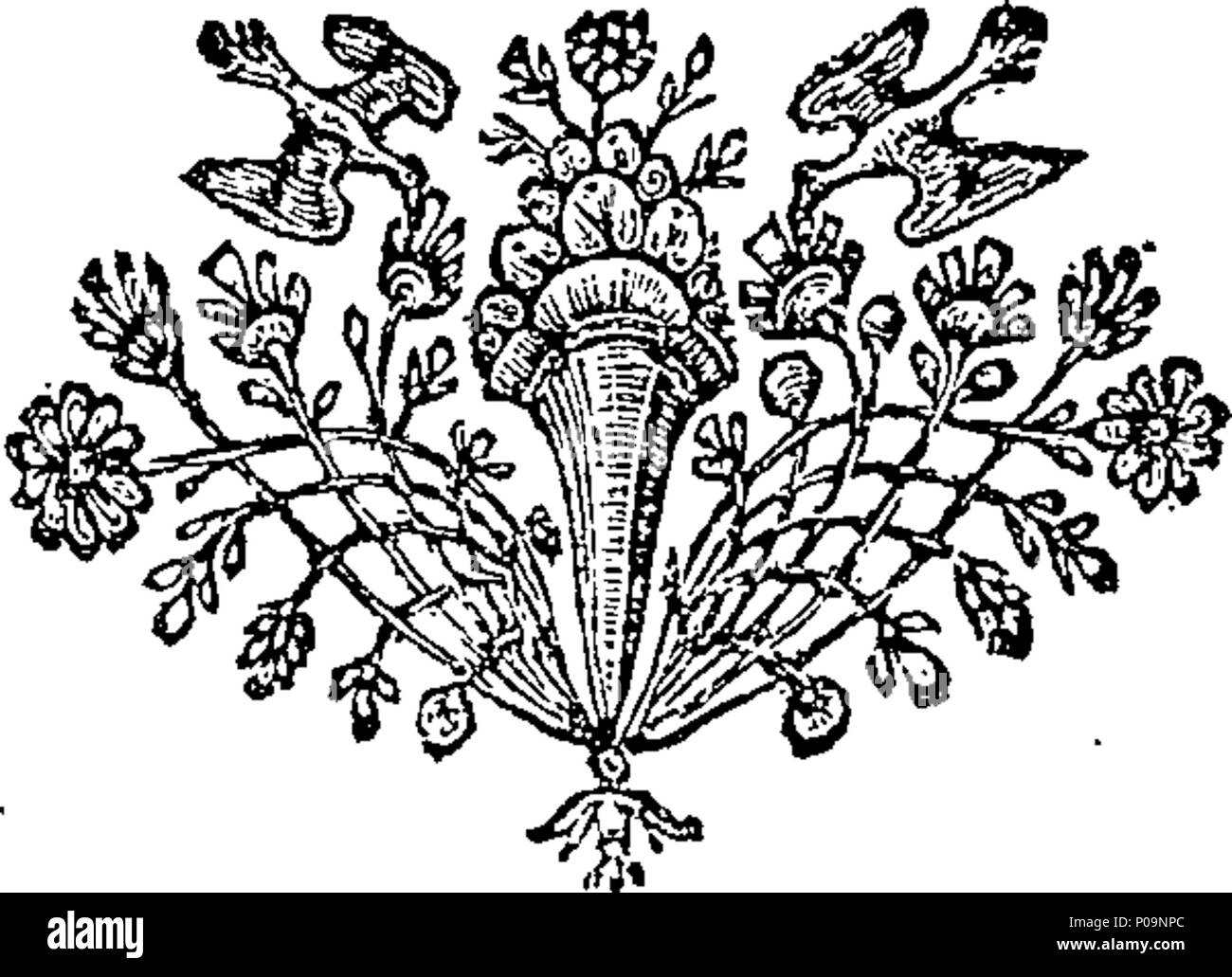 English: Fleuron from book: A new account of the confusion of tongues: and  of the infinite benefits design'd and occuring thereby to the succeeding  races of men. The names and the