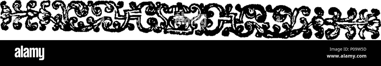 . English: Fleuron from book: A new geographical and historical grammar: wherein the geographical part is truly modern; and the present state of the several kingdoms of the world is so interspersed, as to render the study of geography both entertaining and instructive. ... By Mr. Salmon. ... The sixt edition, with very great additions and improvements. 149 A new geographical and historical grammar- wherein the geographical part is truly modern; and the present state of the several kingdoms of the world Fleuron T069007-6 Stock Photo