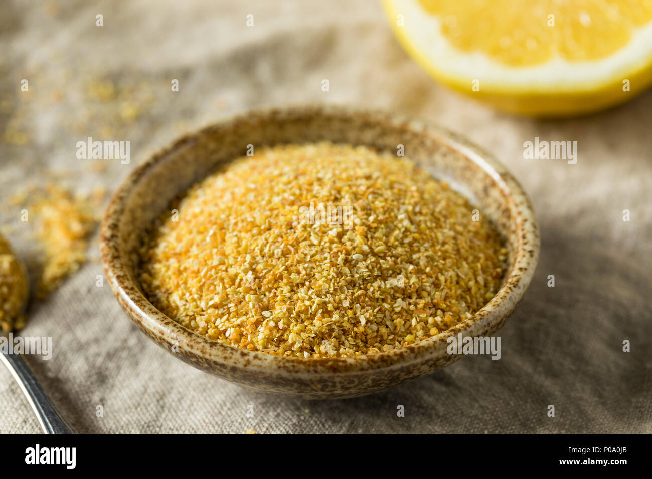 Raw Dry Organic Lemon Rind Zest in a Bowl Stock Photo Alamy