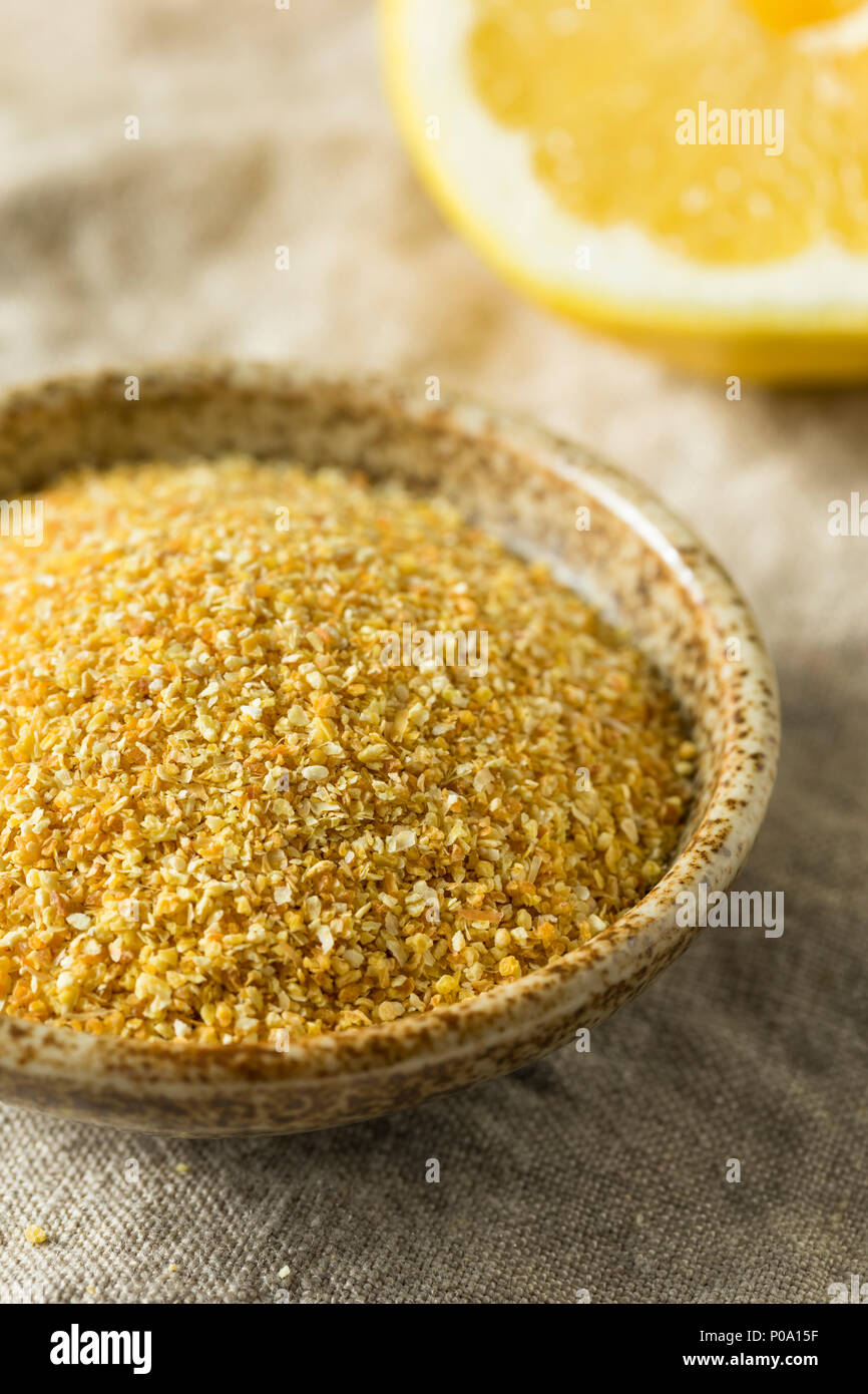 Raw Dry Organic Lemon Rind Zest in a Bowl Stock Photo Alamy