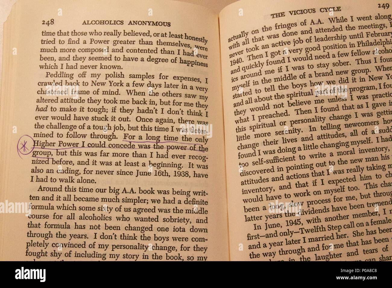 Highlighting inside a book hi res stock photography and images alamy