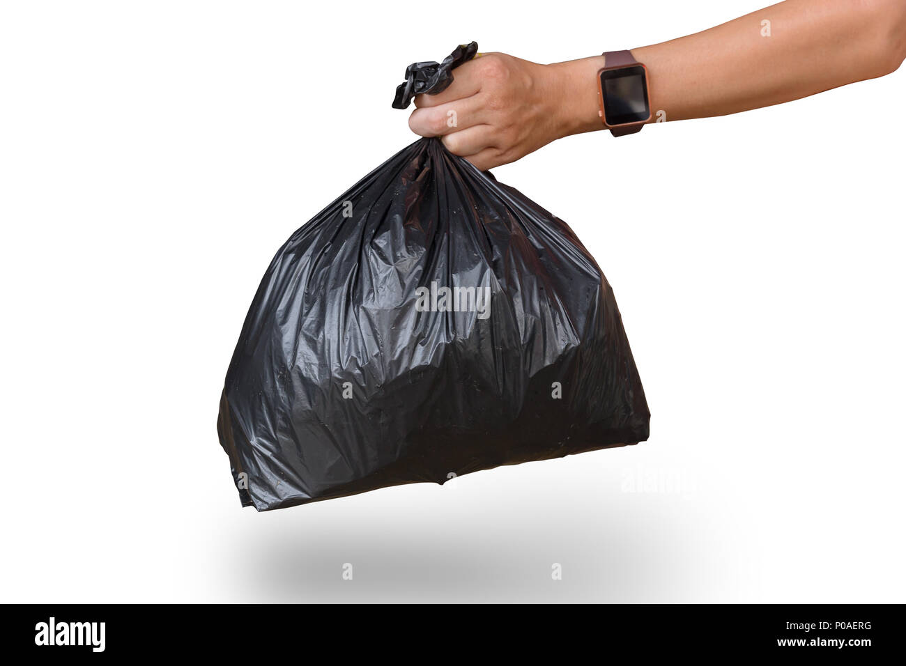 https://c8.alamy.com/comp/P0AERG/man-hand-holding-garbage-bag-isolated-on-white-with-clipping-path-P0AERG.jpg