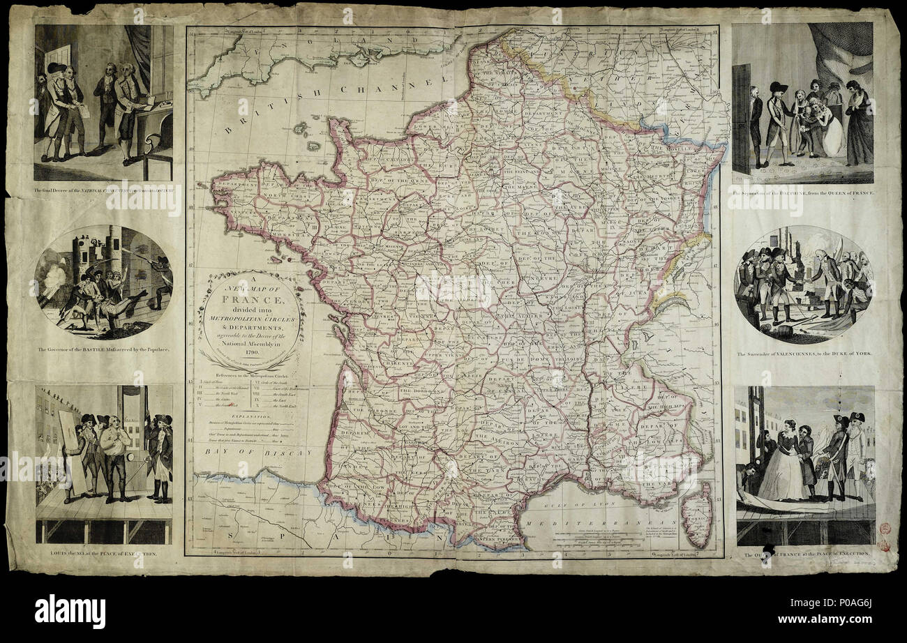 ... divided into new map France of A Metropolitan English: