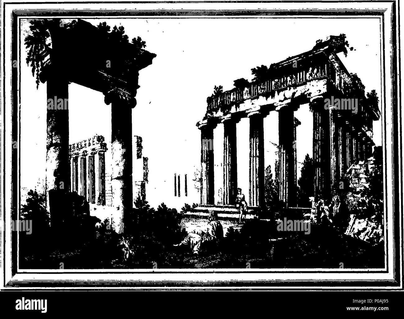 . English: Fleuron from book: A new system of geography: or, a general description of the world. Containing a Particular and Circumstantial account of all the Countries, Kingdoms, and States of Europe, Asia, Africa, and America; Their Situation, Climate, Mountains, Seas, Lakes, Rivers, &c. The Religion, Manners, Customs, Manufactures, Trade, and Buildings of the Inhabitants: with The Birds, Beasts, Fishes, Reptiles, Insects, the Various Vegetables, and Minerals found in Different Regions: also a Concise History of each Country from the earliest Times; And an Introductory Treatise on the Scienc Stock Photo