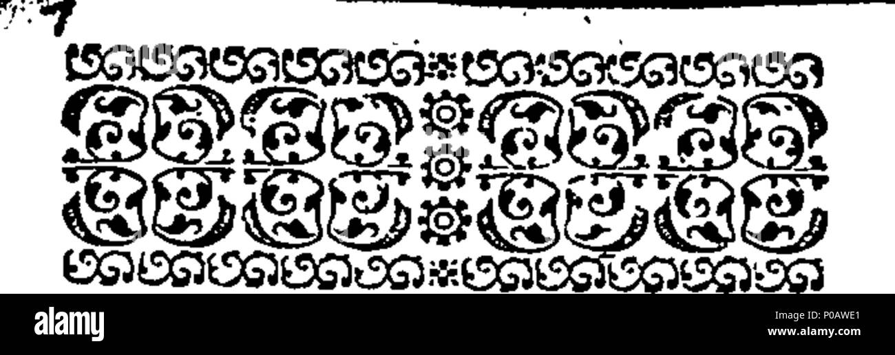 . English: Fleuron from book: An effectual remedy against the fear of death. By John Norris, M. A. Late Rector of Bemerton near Sarum. 312 An effectual remedy against the fear of death Fleuron T076773-2 Stock Photo