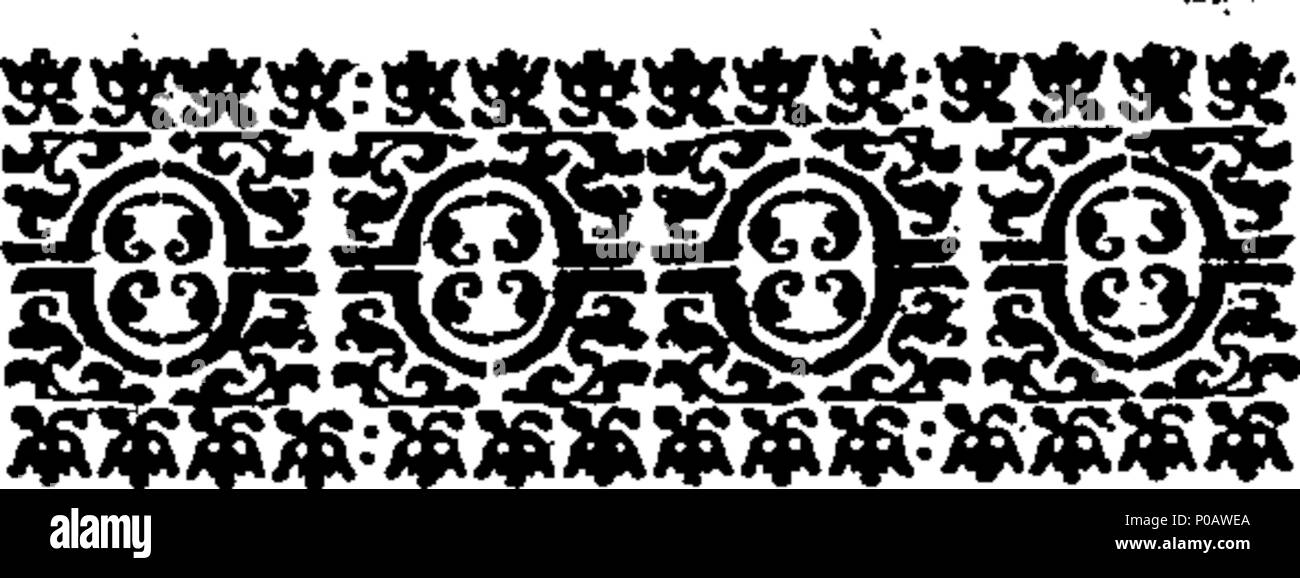 . English: Fleuron from book: An effectual remedy against the fear of death. By John Norris, M. A. Late Rector of Bemerton near Sarum. 312 An effectual remedy against the fear of death Fleuron T076773-3 Stock Photo