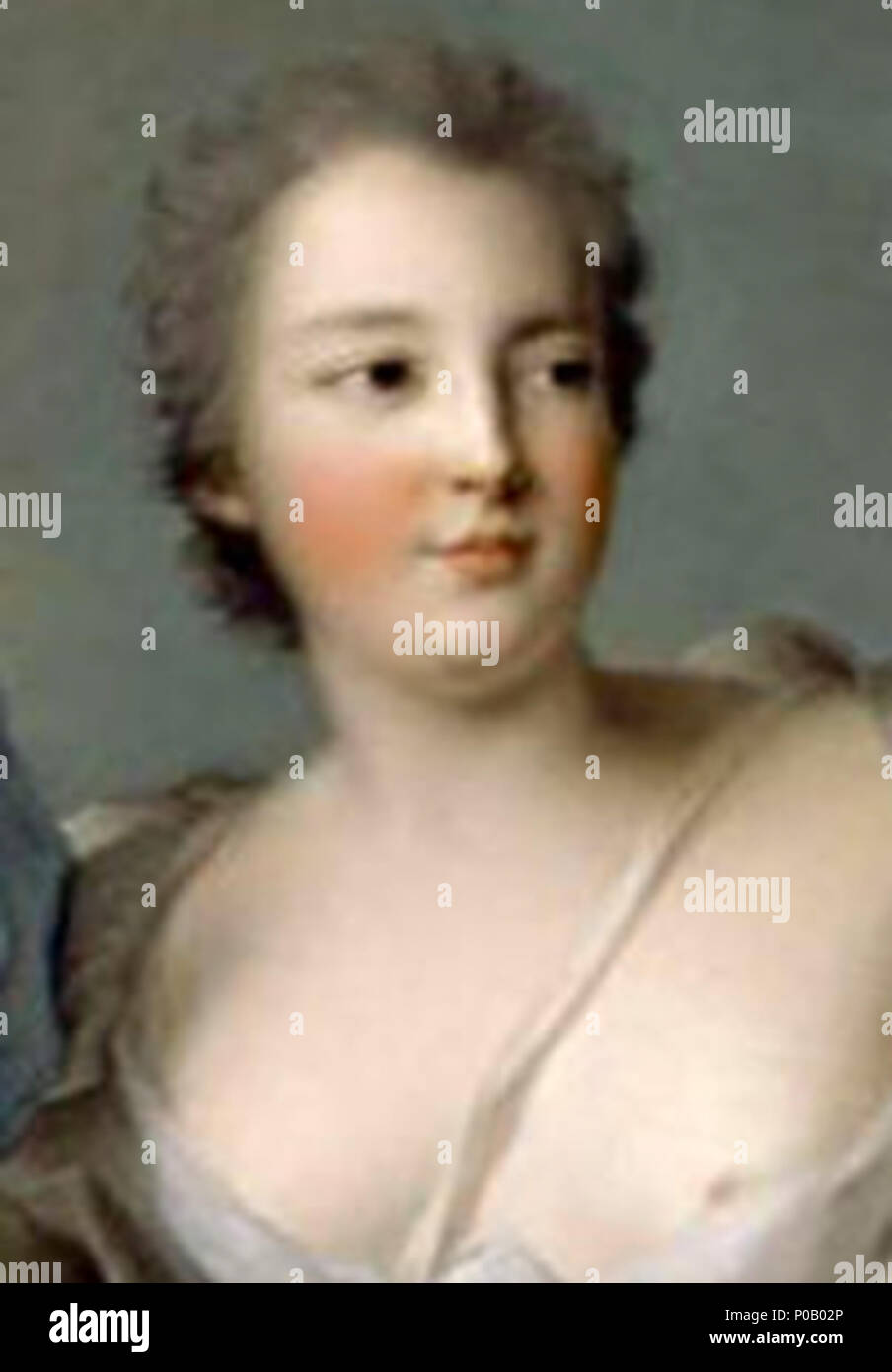 .  Français : Marie-Anne de Nesle, Marquise de La Tournelle, Duchesse de Châteauroux (1717-1744) . 1740 17 Marie-Anne de Mailly Stock Photo