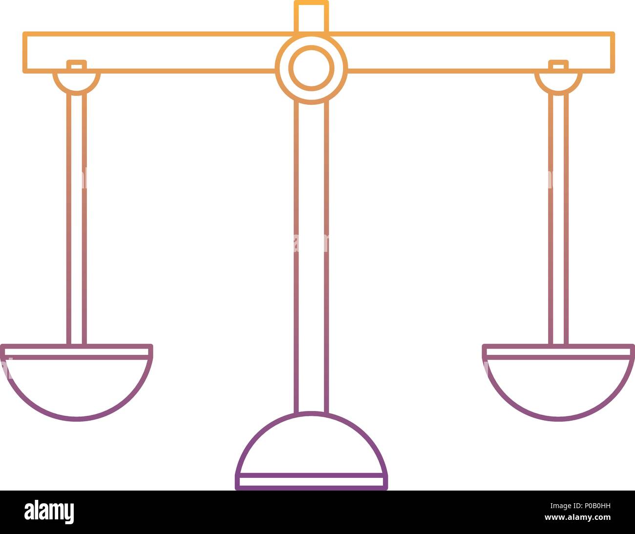scale icon over white background, vector illustration Stock Vector ...