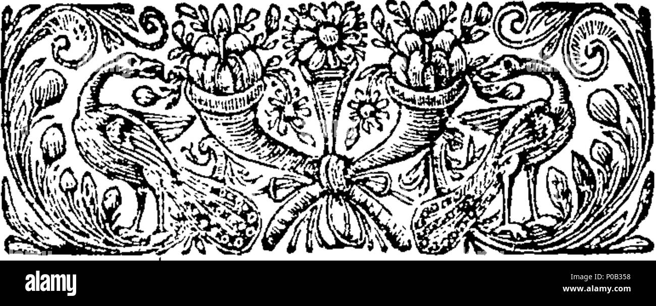 . English: Fleuron from book: A panegyrick on the Newtonian philosophy, shewing the nature and dignity of the science; and Its absolute Necessity to the Perfection of Human Nature; the Improvement of Arts and Sciences, the Promotion of true Religion, the Increase of Wealth and Honour, and the Completion of Human Felicity. By B. Martin. 164 A panegyrick on the Newtonian philosophy Fleuron T025342-2 Stock Photo