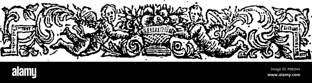 . English: Fleuron from book: A paraphrase on part of the Book of Joshua. In three canto's. By J. M. S.T.C.D. 165 A paraphrase on part of the Book of Joshua. In three canto's. By J. M. S.T.C.D. Fleuron T043638-6 Stock Photo