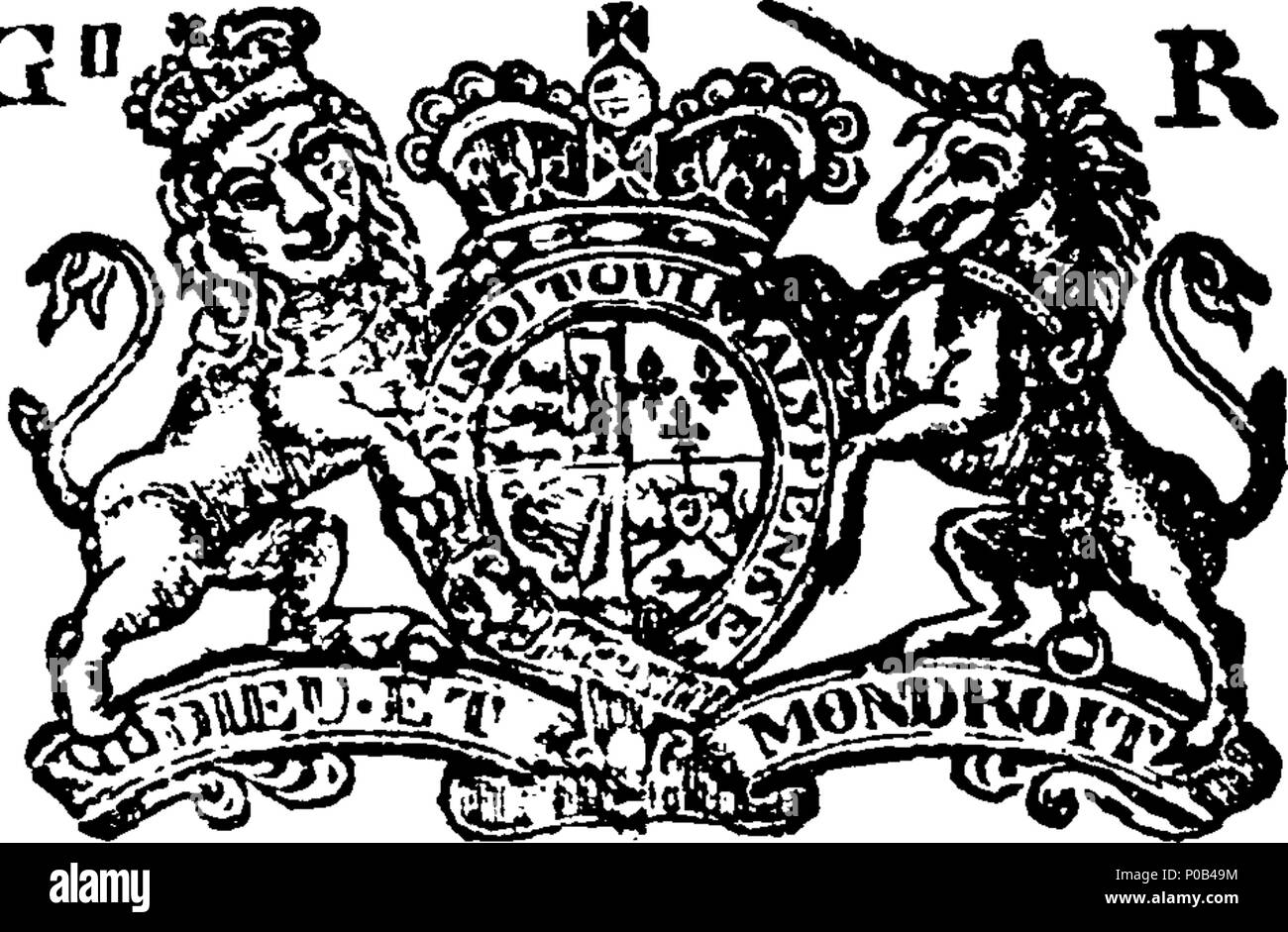 . English: Fleuron from book: An act for widening and repairing the high road leading from Northallerton, to the south wall of the church yard of the town of Thirsk, and from the south east end of the street called Finkell-Street in Thirsk aforesaid, to and through the town of Easingwold in the county o York, to a place called Burton Stone, near the city of York; and also the road from Thirsk aforesaid, to Topcliffe in the north riding of the county of York. 301 An act for widening and repairing the high road leading from Northallerton Fleuron T045695-1 Stock Photo