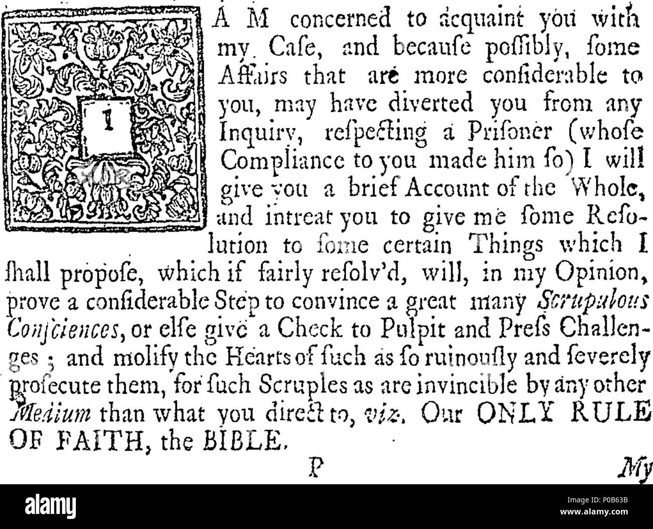 . English: Fleuron from book: A plea for the non-conformists. In three ...