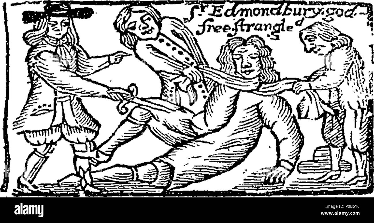 . English: Fleuron from book: An antidote against the growth of Popery, for the year of our blessed saviour's incarnation, 1713. It being the twenty fourth of our deliverance by King William from Popery and arbitrary government, but the seventeenth from the horrid Popish Jacobite plot. Containing, I. An Account of the horrid Popish-Plot in 1675, for the Destruction of the Protestant Religion; with the Murder of Sir Edmond-Bury Godfrey. 2. An Account of the Burning the Pope at Temple-Bar, Nov. 17. 1679. 3. A Prospect of Popery, or, what we may expect from a Popish Successor, by the Cruelties, T Stock Photo