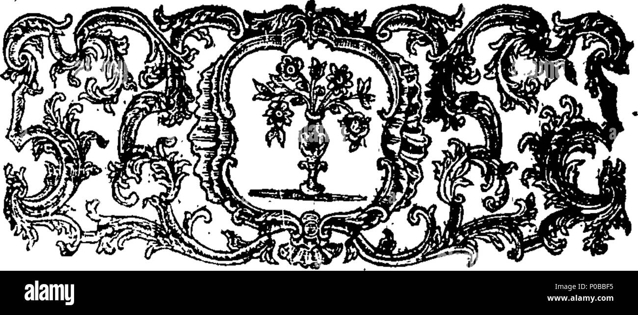 . English: Fleuron from book: An act for dividing and inclosing the common fields, common pastures, common meadows, common grounds, and commonable lands, within the manor and parish of Steeple Aston, in the county of Oxford. 296 An act for dividing and inclosing the common fields Fleuron T066657-2 Stock Photo