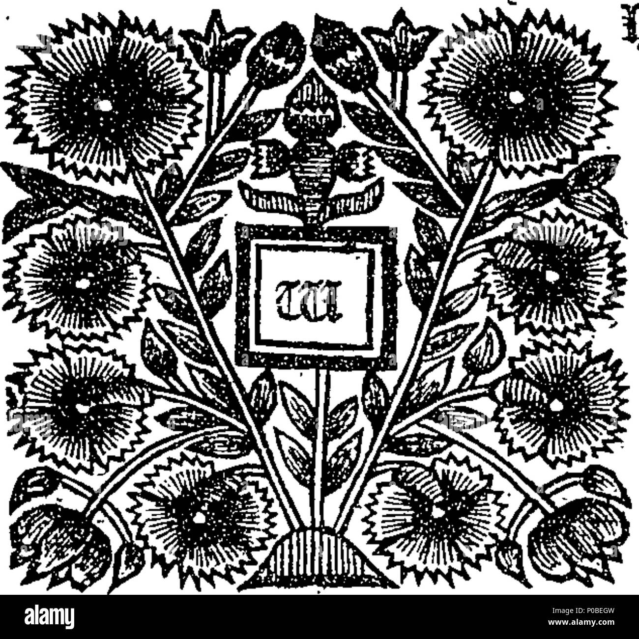 . English: Fleuron from book: An Act to repeal a clause in an Act of the seventh year of the reign of His late Majesty (for amending and repairing the highways) which enjoyns waggoners and others to draw with a pole between the wheel-horses, or with double shafts, and to oblige them to draw only with six horses or other beasts, except up hills. 302 An Act to repeal a clause in an Act of the seventh year of the reign of His late Majesty (for amending and repairing the highways) which enjoyns Fleuron N053266-2 Stock Photo