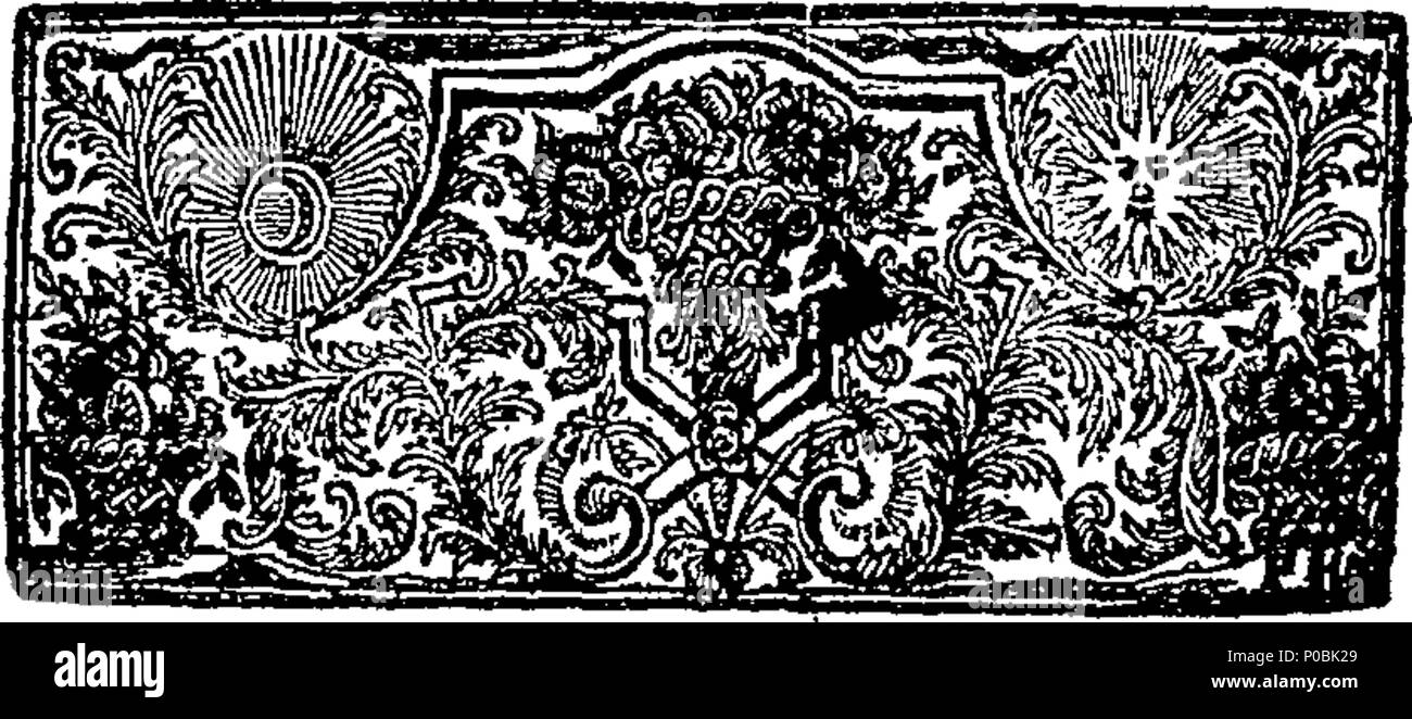 . English: Fleuron from book: An earnest invitation to the house of God, or the true Christian's love to God's publick worship: being the substance of two sermons preach'd February 8th, 1729/30. By W. Bush, V. D. M. Published at the Request of the Hearers. 311 An earnest invitation to the house of God Fleuron T076813-2 Stock Photo