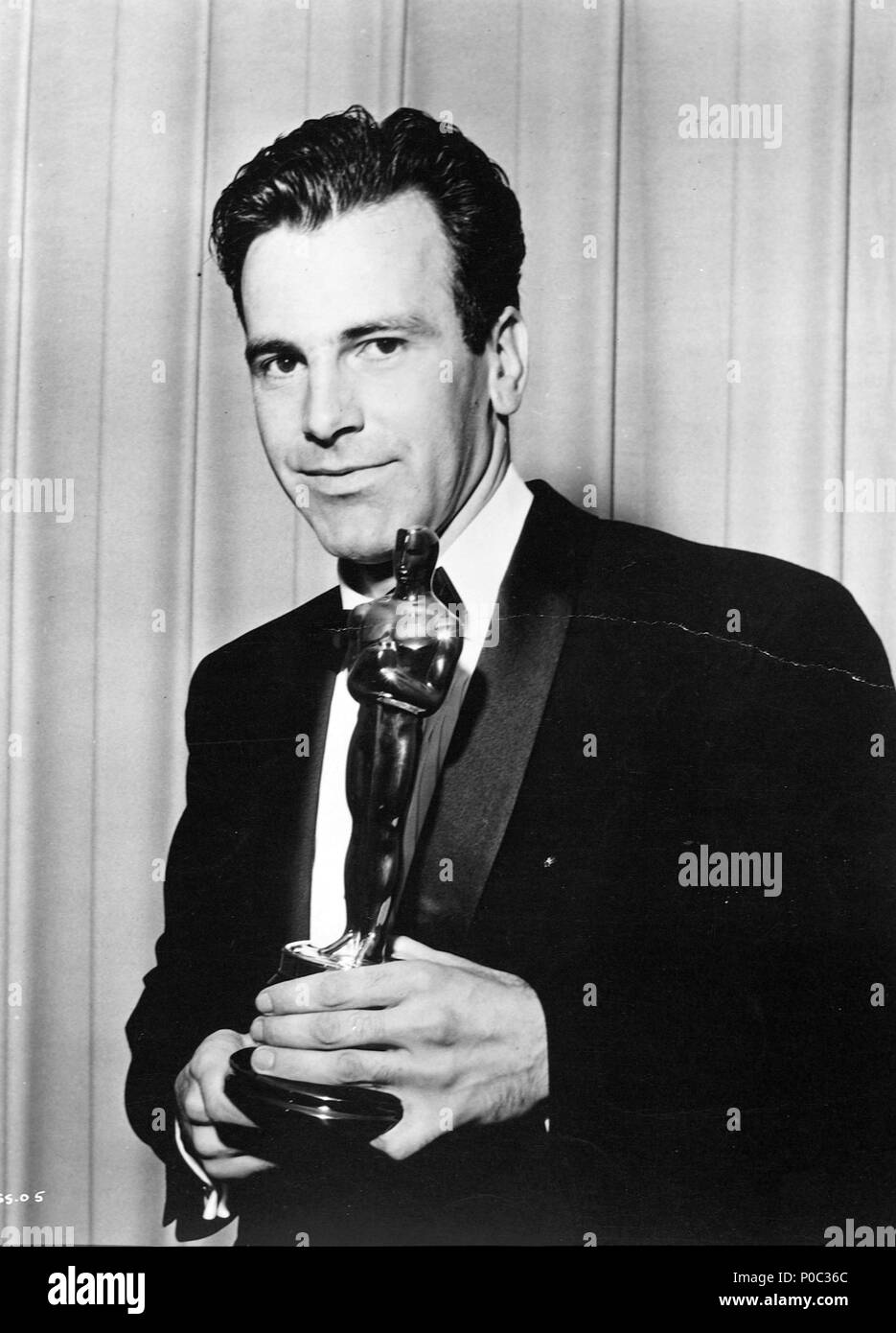Description: 34th Academy Awards (1962). Maximilian Schell, best actor for 'Judgment at Nuremberg'..  Year: 1962.  Stars: MAXIMILIAN SCHELL. Stock Photo