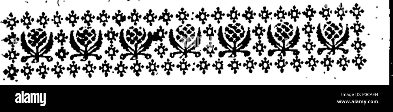 . English: Fleuron from book: A sacramental catechism: or, a familiar instructor for young communicants. Plainly unfolding the Nature of the Covenant of Grace, With the Two Seals thereof, Baptism and the Lord's Supper. Wherein, Especially the Sacrament of the Lord's Supper, is fully and distinctly handled, both in a Doctrinal and Practical Manner. With many Cases of Conscience relative thereto, Intermixed and Resolved, for the Relief and Support of those who are exercised to Godliness. With an Appendix, Containing suitable Materials for Meditation and Prayer, both before and after Partaking. B Stock Photo