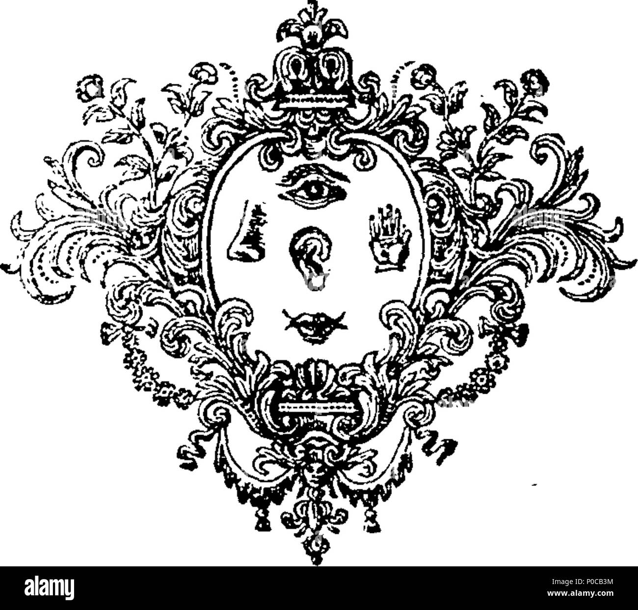 English Fleuron From Book An Essay Concerning The Nature - 