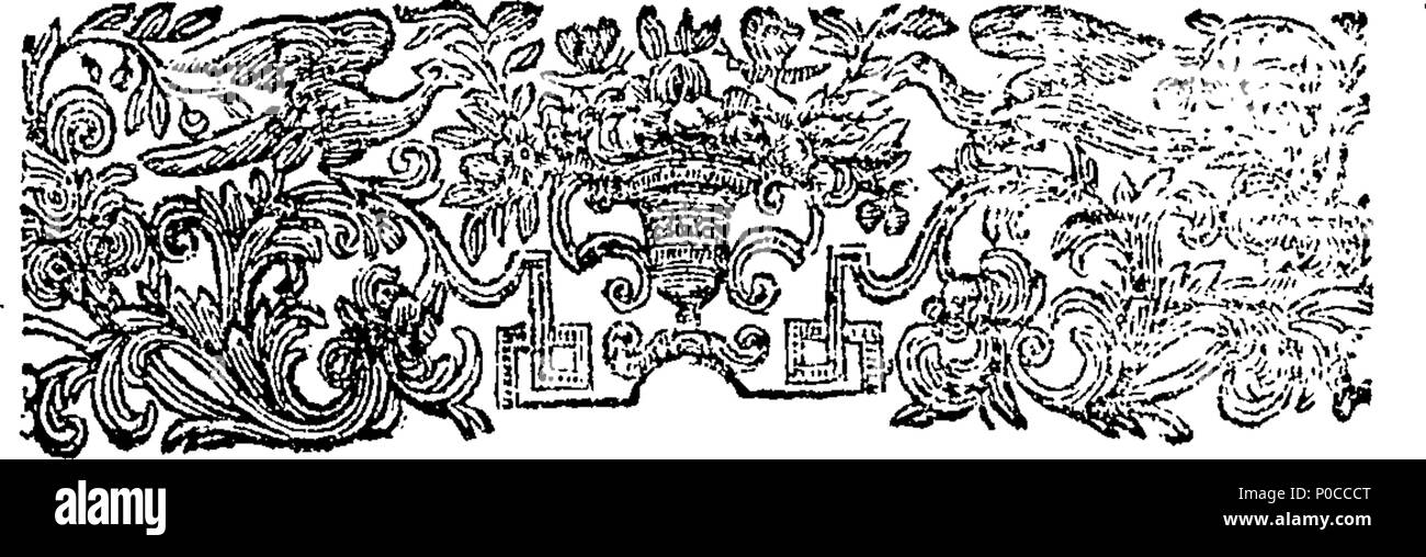 . English: Fleuron from book: A serious inquiry whether a late epistle from the Rev. Mr. Charles Wesley to the Rev. Mr. John Wesley be not An evident Mark of their being unhappily fallen into one of the most crafty and most dangerous Wiles of the Devil, for the Delusion of many innocent, unthinking Christians; by inducing their Hearers to have too high an Opinion of Them, as the peculiar Servants of God, and Apostles sent by Him to save an apostate, sinking Church, and encouraging them utterly to contemn their own Regular pastors, set over them by the Providence of God, whom they by their fals Stock Photo
