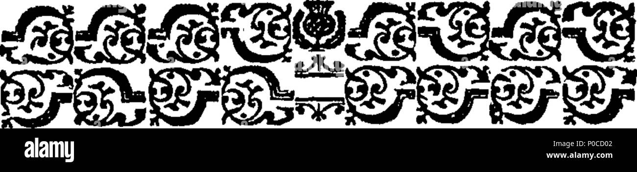 . English: Fleuron from book: A sermon occasioned by the death of the Reverend Mr. David Black, Minister of the Gospel in Perth. Who died May 22d, 1771. Preached at Perth, May 26th, by the Reverend Mr. James Scott, Minister of the Gospel there, and now printed at the Desire of the Hearers. The profits of the Sale are to be given to the Poor. 191 A sermon occasioned by the death of the Reverend Mr. David Black, Minister of the Gospel in Perth Fleuron T129221-1 Stock Photo