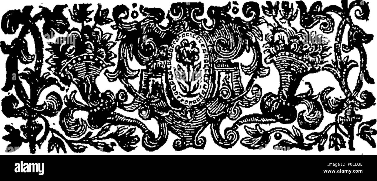 . English: Fleuron from book: A sermon on occasion of the much lamented death of the Revd. Mr. John Abernethy. Preach'd in Wood-Street, Dec. 7th. 1740. By John Mears, M.A. Published at the Desire of many of the Hearers. 191 A sermon on occasion of the much lamented death of the Revd Fleuron T066462-1 Stock Photo