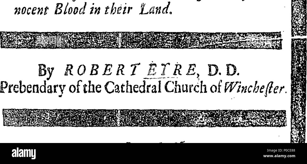 . English: Fleuron from book: A sermon preach'd before the Honourable House of Commons, at Saint Margaret, Westminster, on Friday, Jan. 30. 1707/8. By Robert Eyre, D. D. Prebendary of the Cathedral Church of Winchester. 193 A sermon preach'd before the Honourable House of Commons, at Saint Margaret, Westminster, on Friday, Jan Fleuron T017499-2 Stock Photo