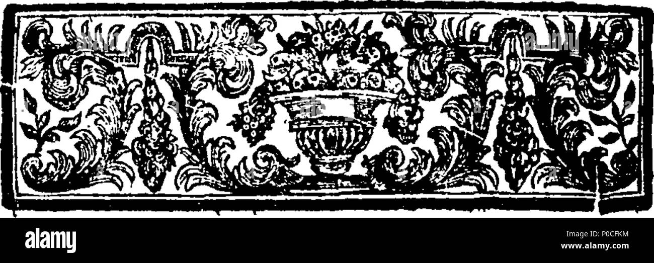 . English: Fleuron from book: A sermon, preach'd at Tiverton, December the 23. 1725. And Publish'd at the Request of several of the Hearers. By Samuel Westcott. 199 A sermon, preach'd at Tiverton, December the 23 Fleuron T068785-3 Stock Photo