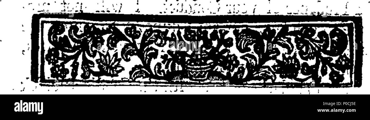 . English: Fleuron from book: A sober defence of the reverend ministers who, By a Subscription, have lately Declar'd their Faith in the Trinity. In a Humble address To the Reverend ministers Who were otherwise Minded. 206 A sober defence of the reverend ministers who, By a Subscription, have lately Declar'd their Faith in the Trinity Fleuron T054143-2 Stock Photo