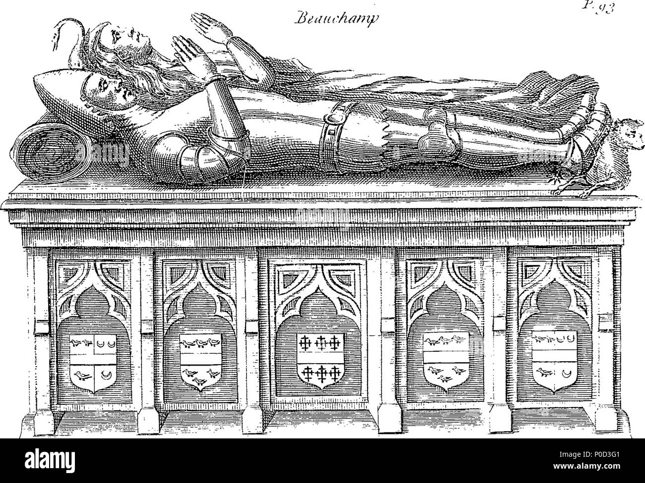 . English: Fleuron from book: A survey of the cathedral-church of Worcester; with an account of the bishops thereof, from the foundation of the see, to the year 1600. Also an appendix of many Original Papers and Records, never before Printed. By William Thomas, D. D. Rector of St. Nicholas, Worcester. 215 A survey of the cathedral-church of Worcester; with an account of the bishops thereof, from the foundation of the see, to the year 1600 Fleuron T146686-37 Stock Photo