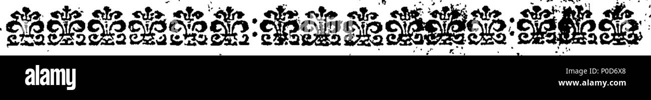 . English: Fleuron from book: A sermon preach'd June 28. 1691. at Saint Giles's in the Fields. By John Sharp, D.D. Arch-Bishop of York Elect. At his leaving that Parish. Publish'd at the Request of the Gentlemen of the Vestry. 195 A sermon preach'd June 28 Fleuron T014105-3 Stock Photo