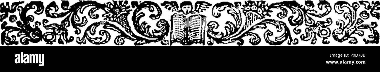 . English: Fleuron from book: A sermon preach'd on the death of the Reverend Mr. William Hocker. With an account of his life and character. Published with farther enlargements at the request of the hearers. By Thomas Reynolds. 195 A sermon preach'd on the death of the Reverend Mr. William Hocker Fleuron T049205-2 Stock Photo
