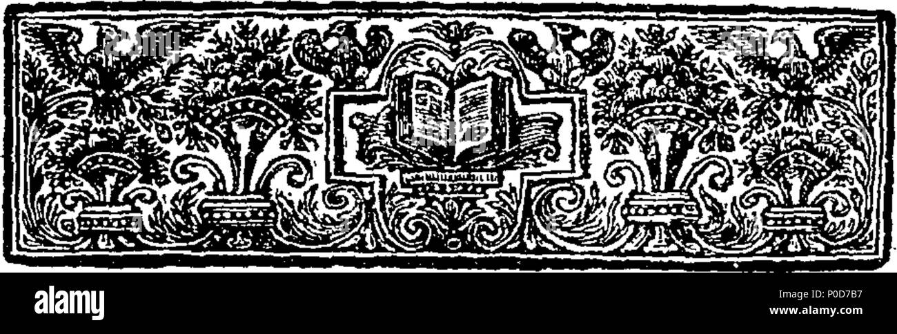 . English: Fleuron from book: A sermon preached at St. Mary's in Oxford, On Sunday, September 21, 1735. By John Wesley, M.A. Fellow of Lincoln College, Oxon. Publish'd at the Request of several of the Hearers. 196 A sermon preached at St Fleuron T175089-4 Stock Photo