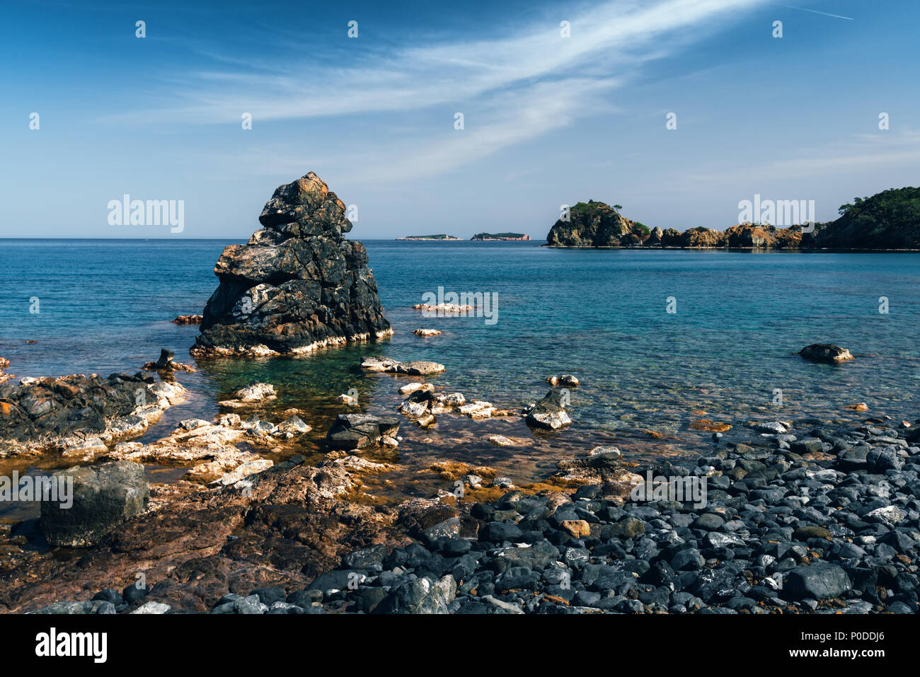 Amazing Mediterranean seascape in Turkey Stock Photo