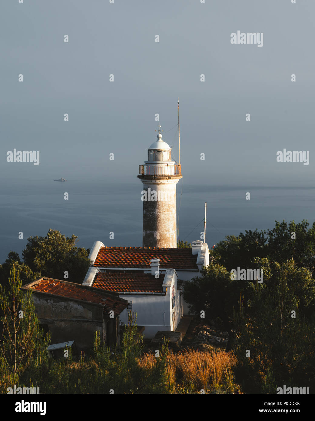 Lighthouse on Gelidonya cape Stock Photo