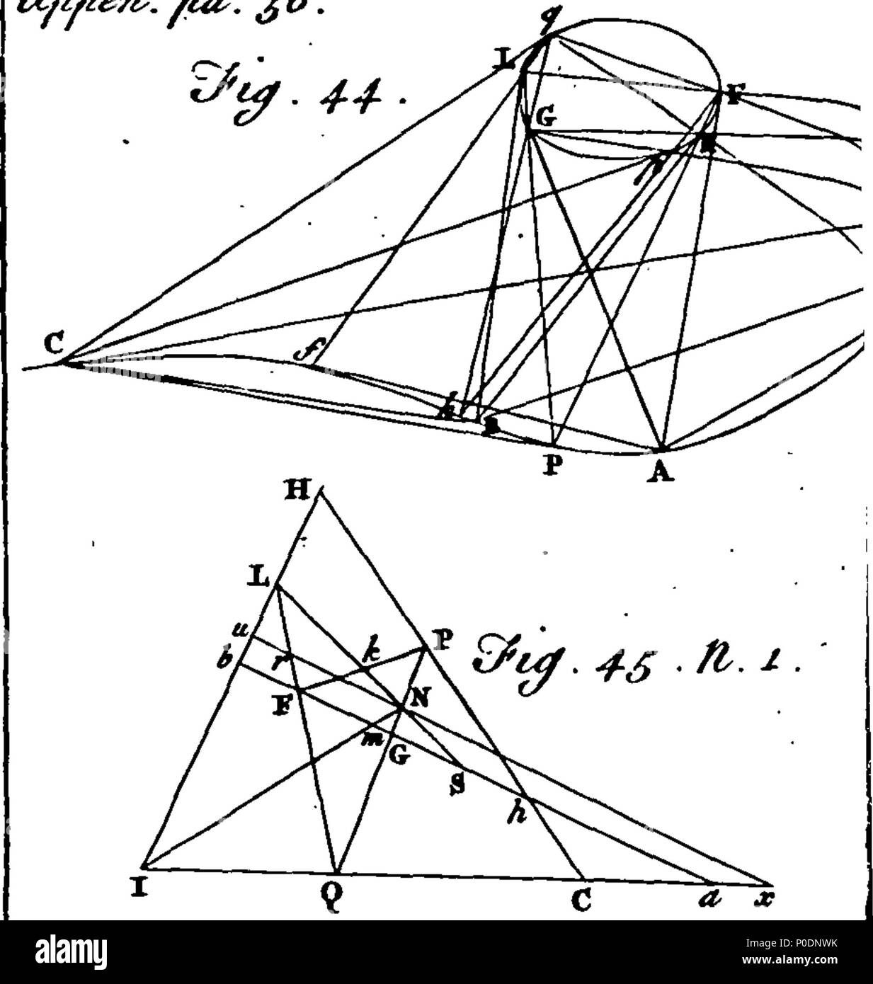 . English: Fleuron from book: A treatise of algebra, in three parts ...