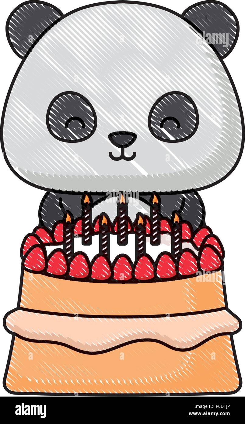 Cute Panda Bear With Birthday Cake Over White Background Vector Illustration Stock Vector Image Art Alamy Cute Panda Bear With Birthday Cake Over White Background Vector Illustration Stock Vector Image Art Alamy