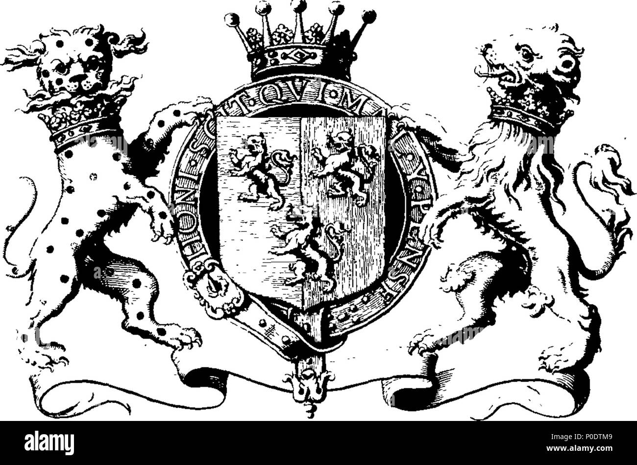 . English: Fleuron from book: A treatise of the five orders of columns ...