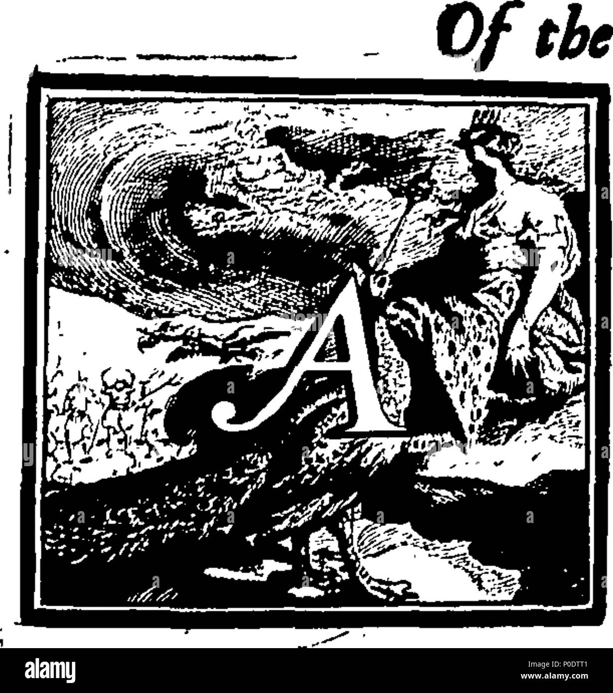 . English: Fleuron from book: A treatise of the five orders of columns ...