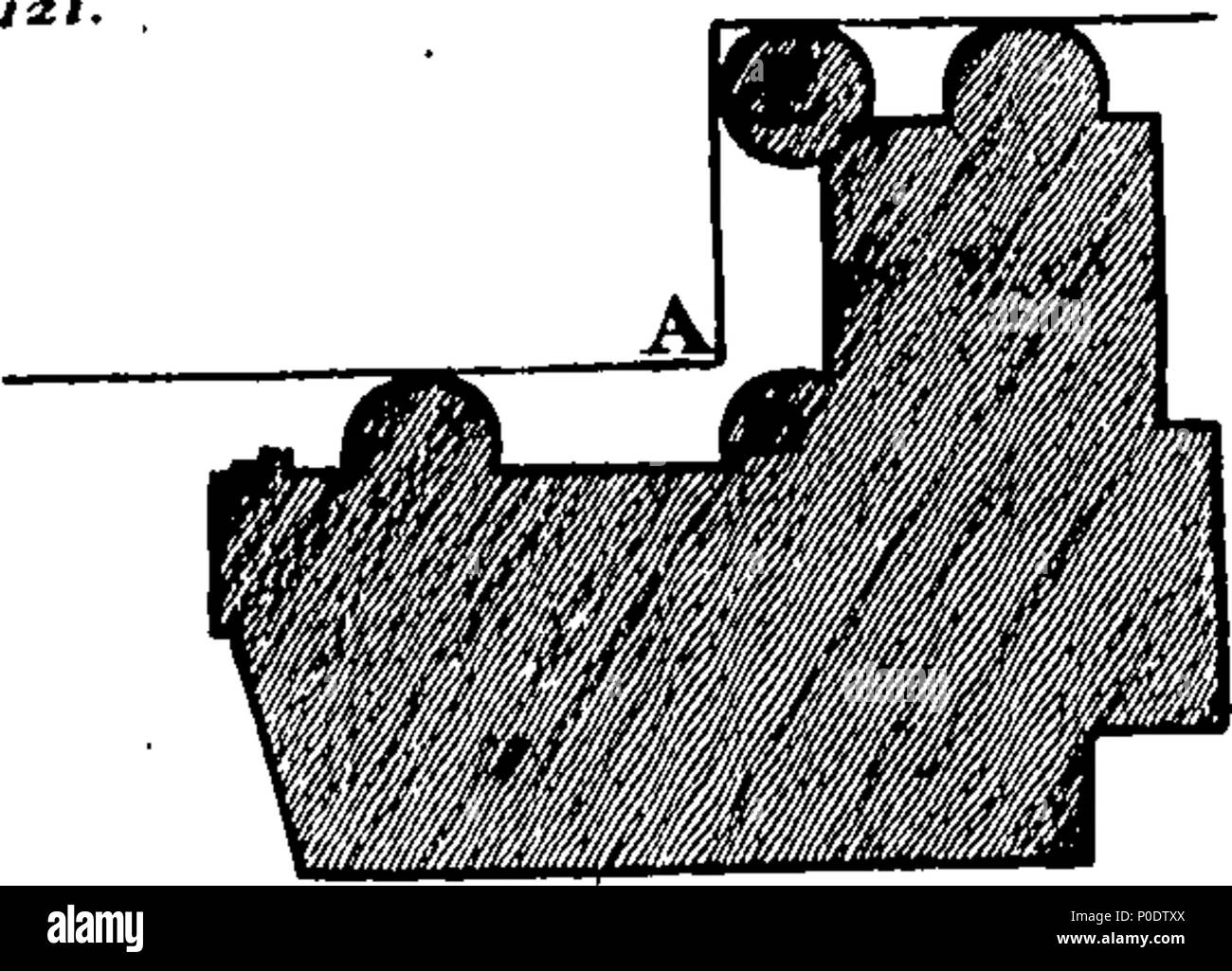 . English: Fleuron from book: A treatise of the five orders of columns ...