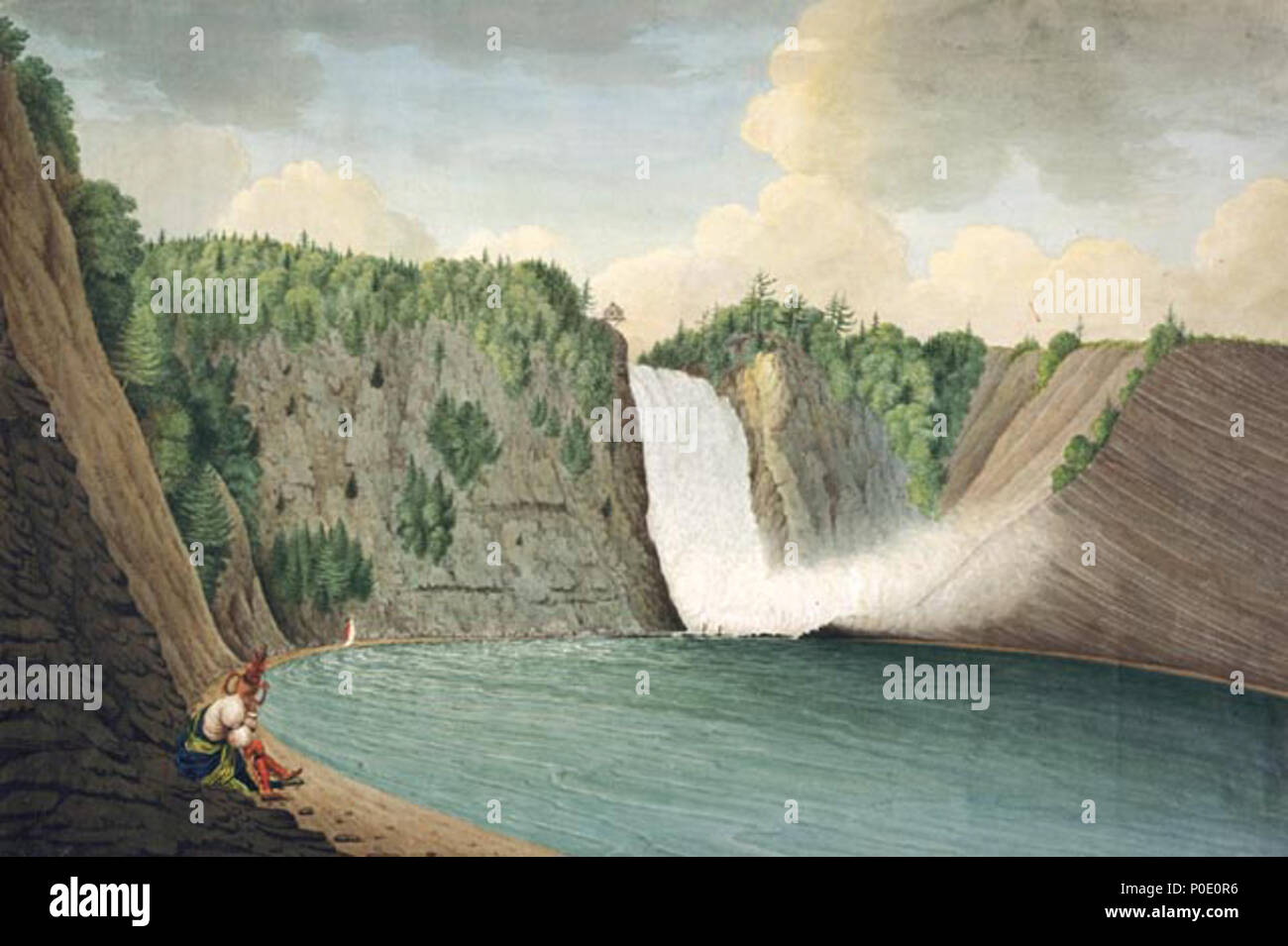 . A View of the Montmorency Falls near Quebec . 1790/1791.    Thomas Davies  (1737–1812)     Alternative names Thos. Davies  Description English soldier, artist and naturalist  Date of birth/death circa 1737 16 March 1812  Location of birth/death Shooter's Hill Blackheath  Authority control  : Q15520500 VIAF:?22993653 ISNI:?0000 0000 8206 3347 ULAN:?500124785 LCCN:?n50035469 NLA:?40002003 WorldCat 243 A View of the Montmorency Falls near Quebec - Thomas Davies Stock Photo
